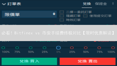 必看！Bitfinex vs 币安手续费终极对比【限时优惠解读】