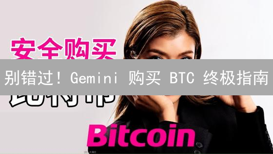 别错过！Gemini 购买 BTC 终极指南：手慢无！